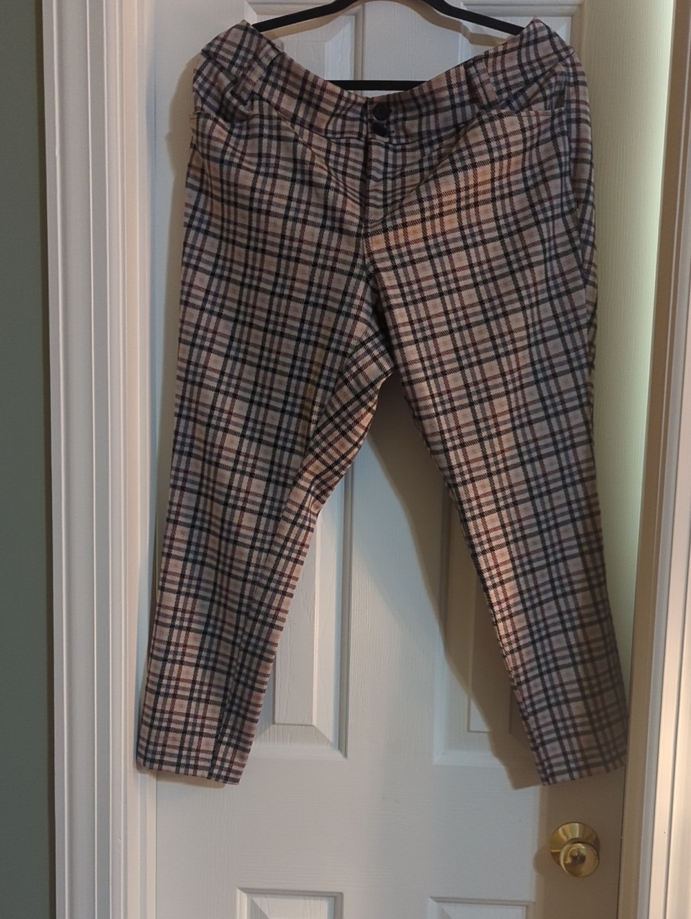 Torrid Plaid Chinos with Black and Grey Lines